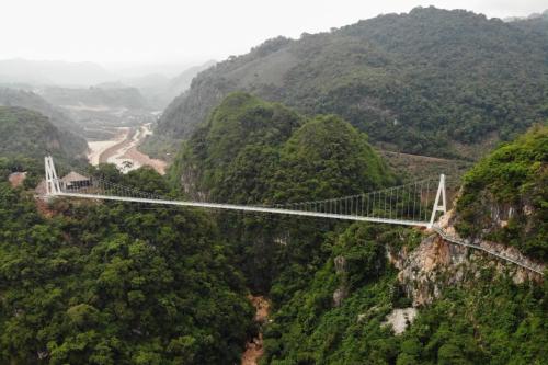 The longest glass-bottom bridge in the world has opened to tourists