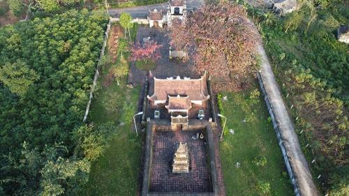 500 year old stone tower in central Vietnam dedicated to mandarin